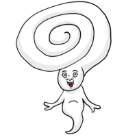 かわいい台風 のイラスト