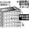 『超高層ビルの壁が発電する』の事。