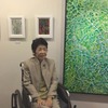 勢山さんの個展初日