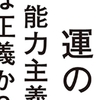 新書『実力も運のうち 能力主義は正義か？』書評感想