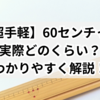 【超手軽】60センチって実際どのくらい？わかりやすく解説！