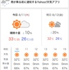 8/11木曜日　夜雨明けた朝　ピンと来ない山の日