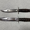 ブレードが特徴的です！【アメリカ軍装備品】アメリカ軍官給品ナイフの個人カスタム２例（KA-BARナイフ＆パイロットサバイバルナイフ・カミラス社製）とは？ 1343 🇺🇸 ミリタリー CUSTOMIZED US GI KNIFES（2 TYPES・CAMILLUS）1960S