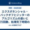 エクスポネンシャル・バックオフとジッターのアルゴリズムの違いと総試行回数、処理完了時間の比較