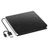 USB3.0 Type C 外付け DVDドライブ CD/DVDプレーヤー Type Cポート搭載 ポータブルDVDドライブ 高速 薄型 静音 CD/DVD読込み・書込み DVD±RW CD-RW VCD USB3.0/2.0 Mac OS/Window対応