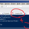 RStudio(Windows)でSweave(.Rnw)を使って一発でpdf作りたい