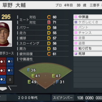プロスピ2025 草野大輔 (2009年ver) 再現選手 スピナンバー