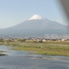 こだま号車内からの富士山🗻