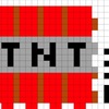 パーラービーズでマインクラフト図案(TNT)