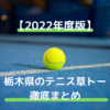 栃木県周辺のテニス大会、草トー徹底まとめ【2022年度版】