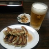 龍宝さんで焼餃子と生ビール(人´ з`*)♪