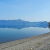 今日の支笏湖の水面は鏡のようでした！