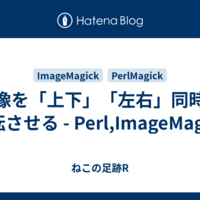 画像を「上下」「左右」同時に反転させる - Perl,ImageMagick