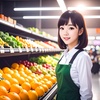 近所のスーパーマーケットで見かけたポスターの絵柄を〈Adobe Firefly〉で再現しようとした結果。AIによる生成イラストのポスター制作