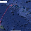 荒れる海の中、ランギロアへ。