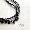 ＜お知らせ＞黒の三連ネックレス『凛』について