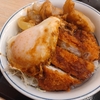 ホル玉とロースカツの合い盛り丼。かつや