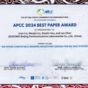 Best Paper Award and Presentation on 6G ISAC Waveform Design at IEEE APCC 2024