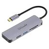 QGeeM USB C ハブ,USB Type C HDMI アダプター,4Kドッキングステーション USB C-USB 3.0,SD/TFカードリーダー,MacBook Pro 2018/ipad Pro/ChromeBook/Dell/XPS/Surface Goなどに対応