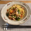 トマトとレタスのパスタ　7月1日の昼食