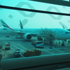 ドバイ国際空港（DXB）離陸までに機内から撮影（2019.09/14）