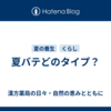 夏バテどのタイプ？