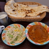 『インドカレーツルシ 北島店』でランチ。スープ・ドリンク飲み放題。