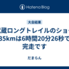 奥武蔵ロングトレイルのショート35kmは6時間20分26秒で完走です