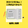 【結果と効果】11月のふりかえり