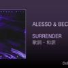 【歌詞・和訳】Alesso & Becky Hill / Surrender / アレッソ & ベッキー・ヒル / サレンダー