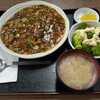 西川口の「あおき食堂」でひき肉あんかけ丼定食を食べました★