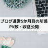 【ブログ運営3か月目の所感】PV数・収益公開