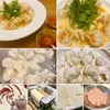 自宅de自家製皮！てるてる坊主的皿肉ワンタン