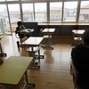 学校の様子　日に日に変わる校舎の南側