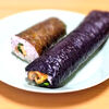 恵方巻を食べながらも、早くしゃべりたくてたまらない