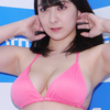 母性あふれるグラドル・紺野栞のHカップ爆乳水着画像【５】