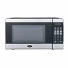 Oster OGCMV207-S2: 0.7 Cubic Feet Countertop Microwave, 700 Watts - Black/Silver