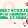 08007000905からの電話は要注意！光回線を装う迷惑勧誘の正体と撃退法【2025最新版】