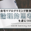 自宅で簡単に「プログラミング的思考」を取り入れ論理的思考力を身につける