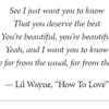 Lil Wayne - “How To Love”の歌詞を紹介