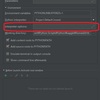 PyCharm：interpolaterの設定にまつわるエラー
