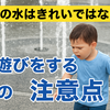 【噴水の水はきれいではない！】水遊びをする際の注意点