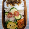 お弁当を作りました！(鶏肉とズッキーニの甘酢炒め)