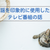 童謡を印象的に使用した、テレビ番組の話（前置き）