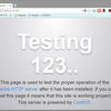 CentOSにhttpdを入れてテストページを表示する