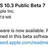 iOS10.3 Public Beta7が利用可能に