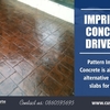 Imprinted Concrete Driveway