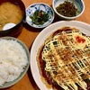 ベジタリアンなお好み焼き定食