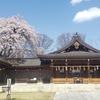 護国神社参拝と桜🌸