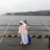 雨のアジ釣り☆彡みなとみらい